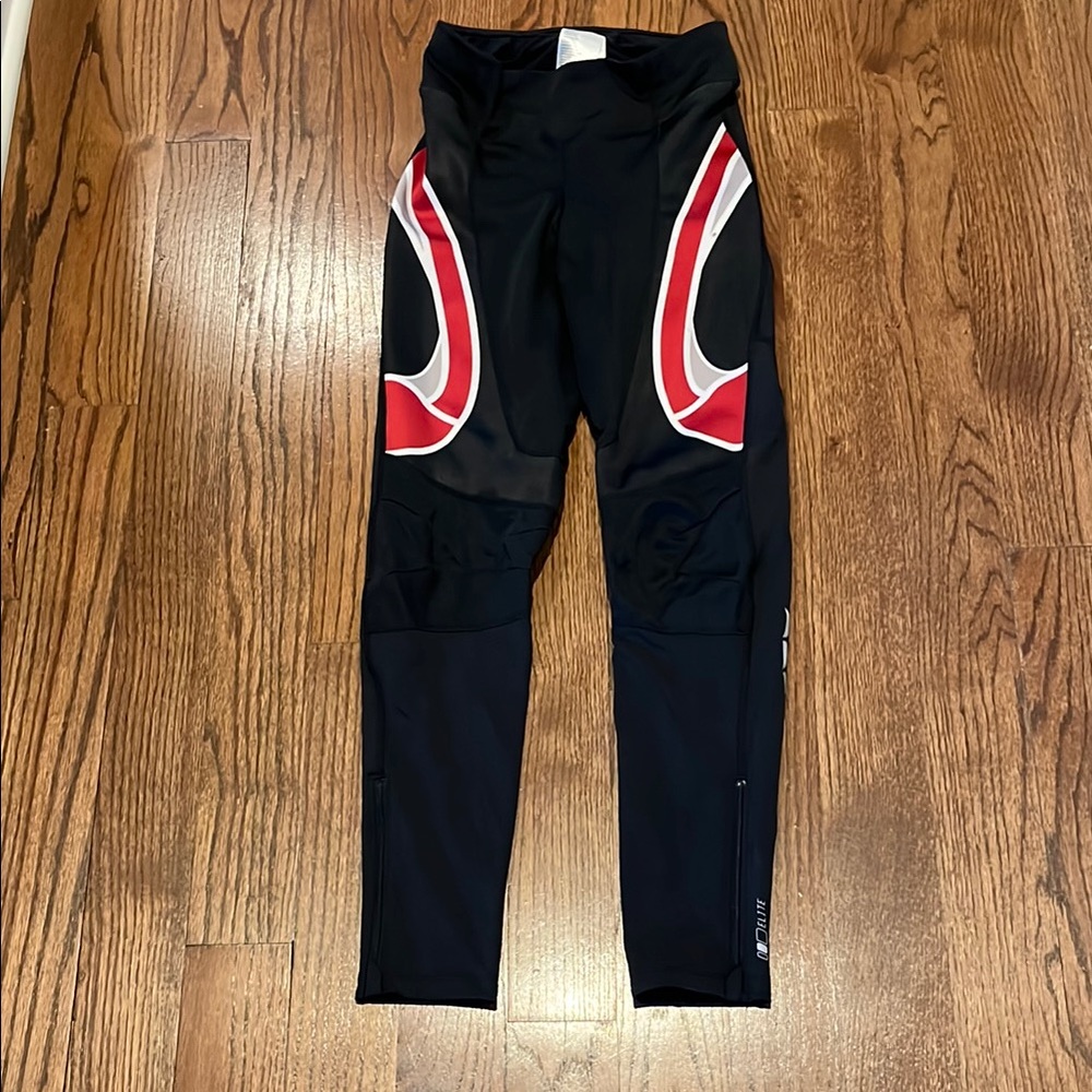 Black and Red Cycling Pants